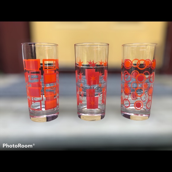 Mid century modern starburst circle square glasses - Picture 3 of 8